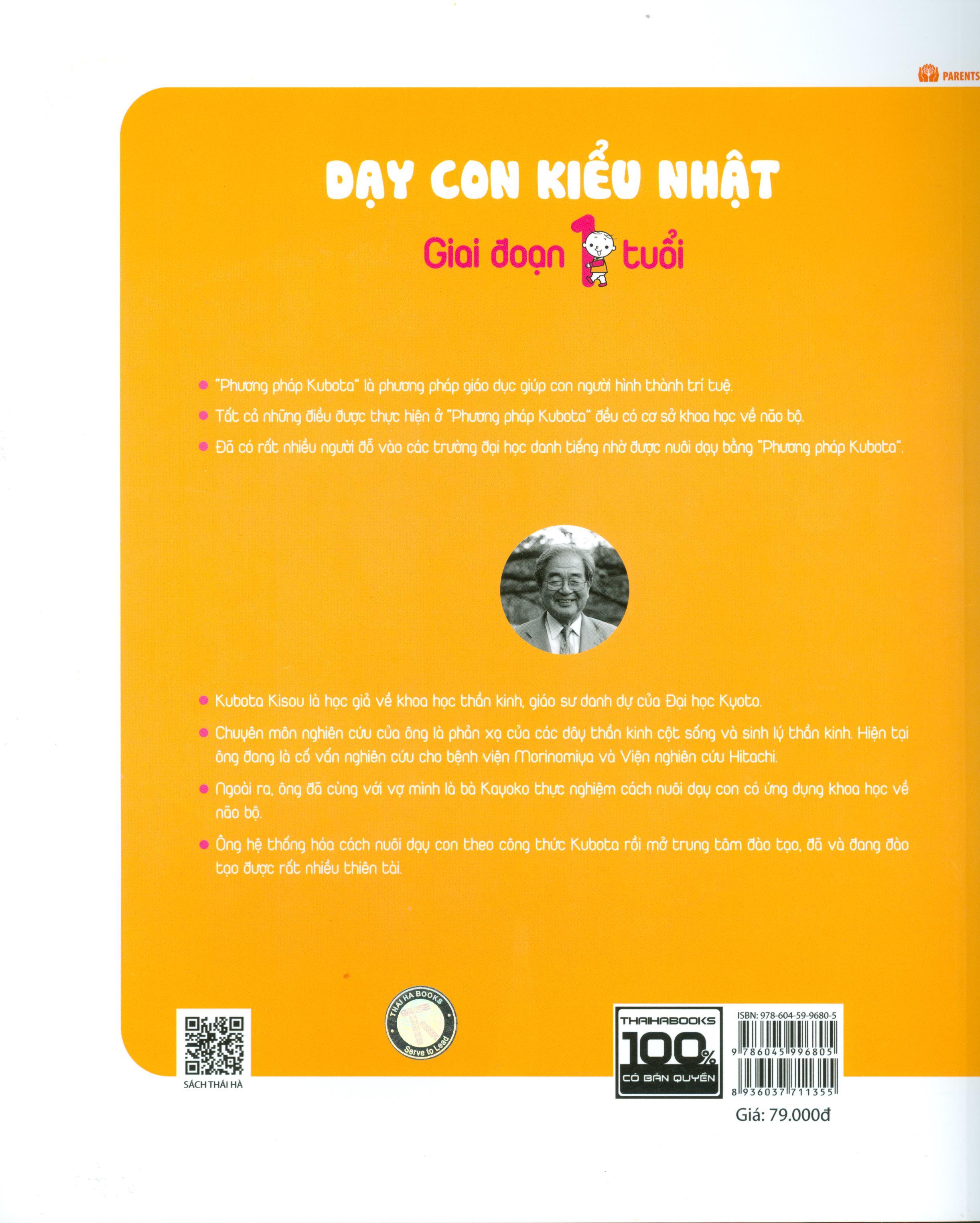 Dạy Con Kiểu Nhật - Giai Đoạn 1 Tuổi