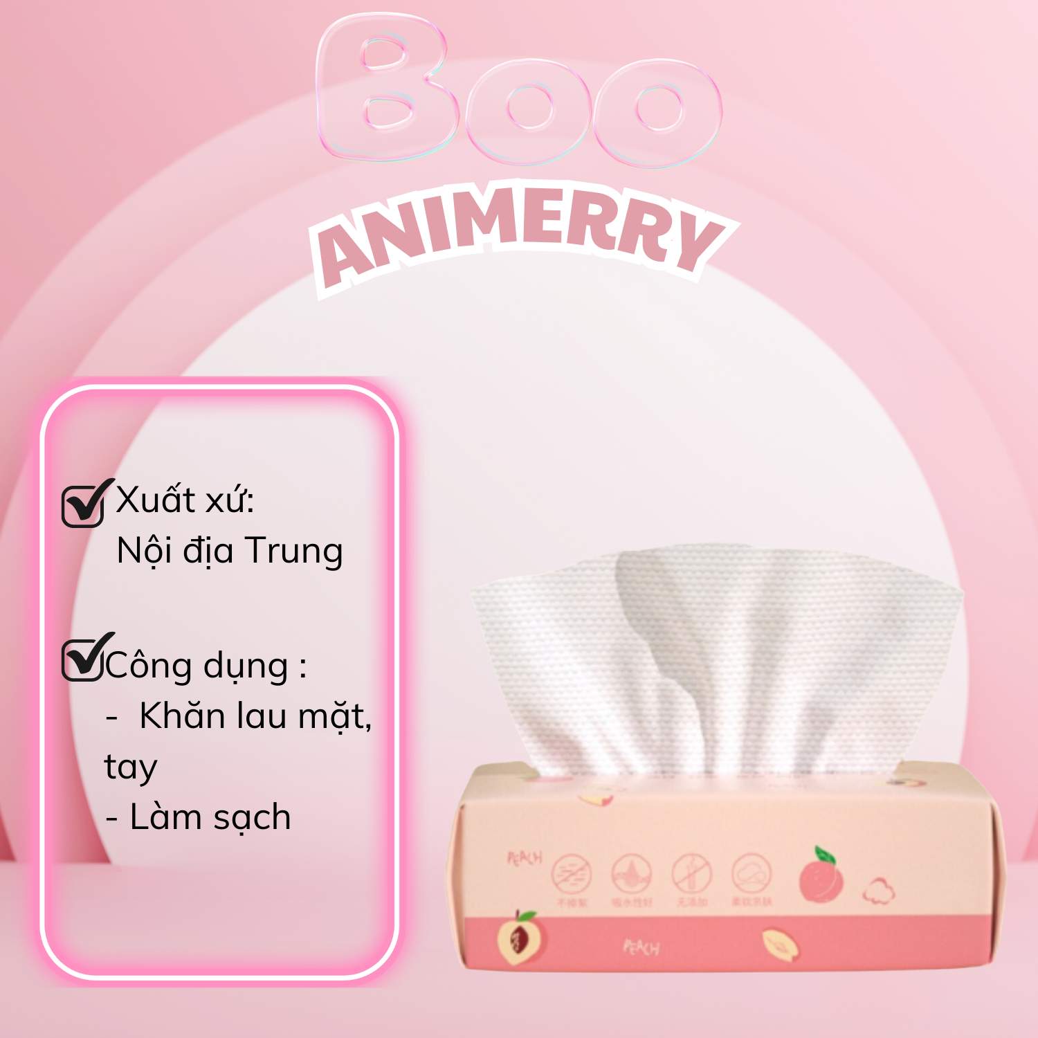 Khăn Lau Mặt Khô Đa Năng Animerry