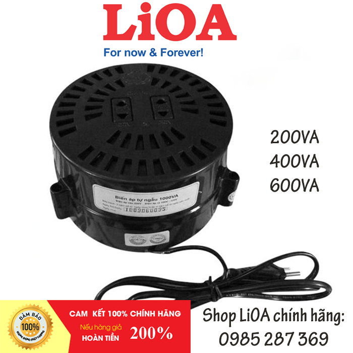 Biến Áp Đổi Nguồn LIOA 200/400/600VA (Nguồn Vào 220V / Nguồn Ra 100-120V)