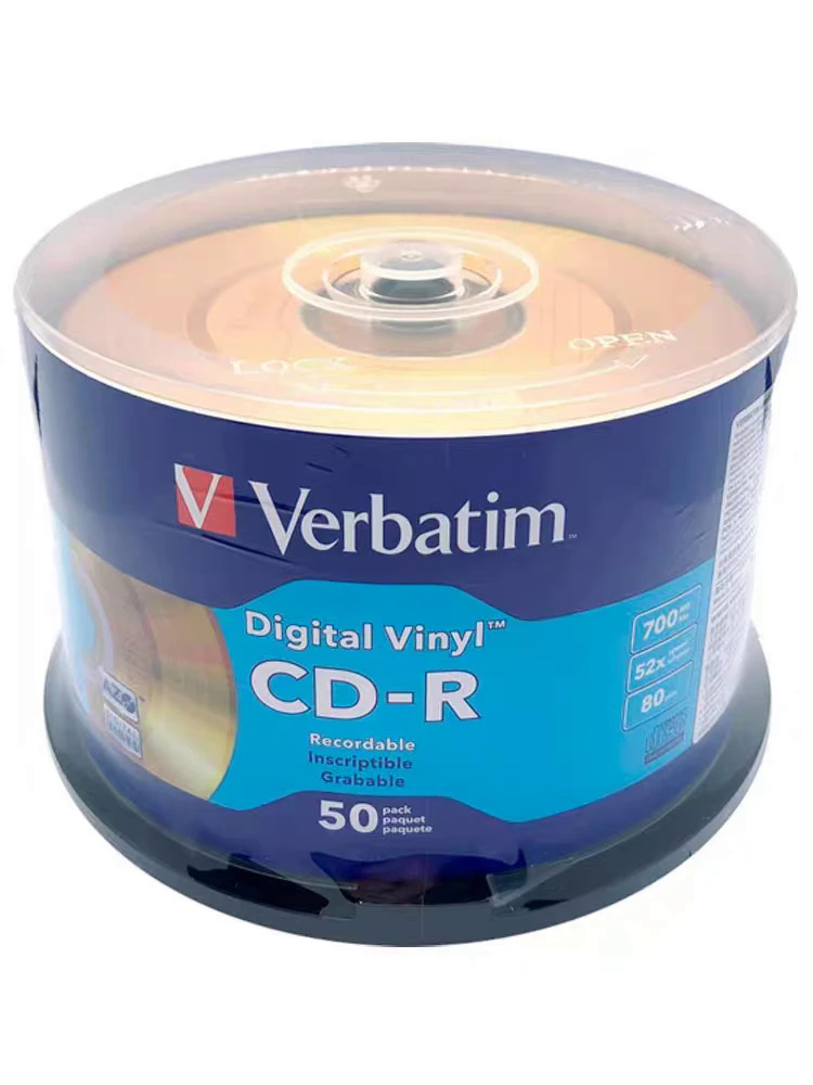 Vàng kỹ thuật số azo vinyl cd-r âm nhạc đĩa cd 80min 700mb 52x50 cáigói