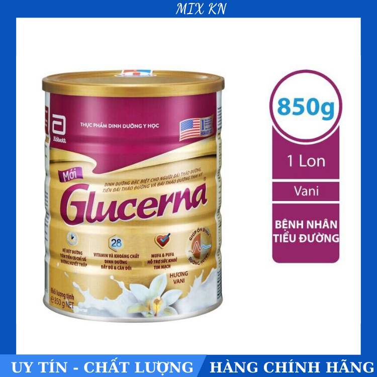 Sữa Bột Abbott Glucerna Hương Vani - Hộp 850g