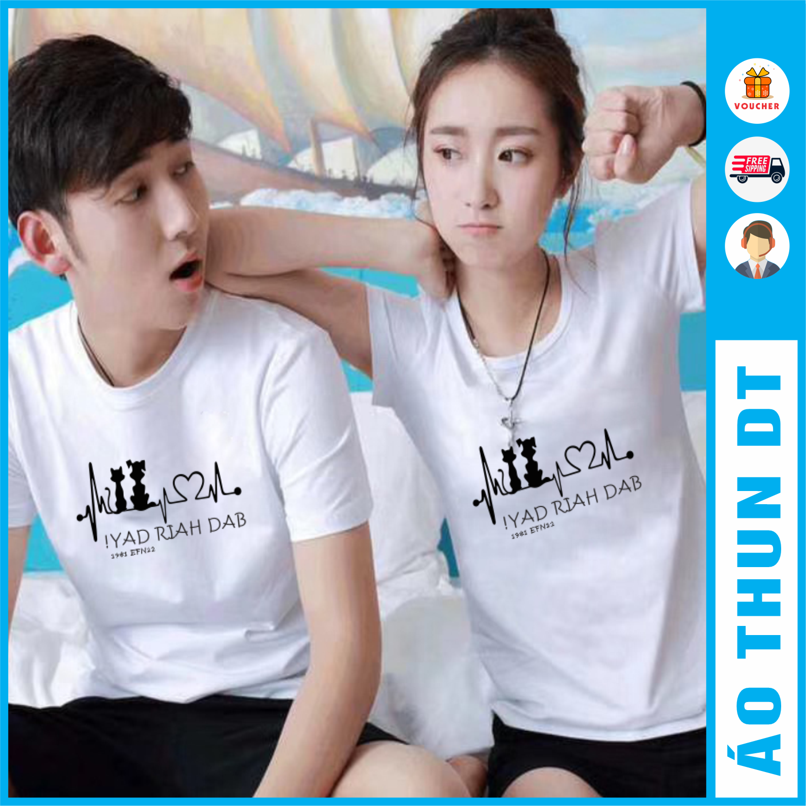 Áo đôi tình yêu, áo in nhịp tim
