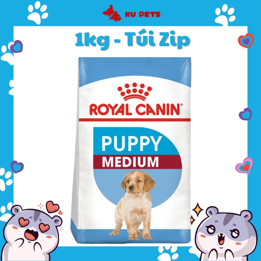 [1kg] Hạt Royal Canin Medium Puppy Cho Chó Con Size Vừa