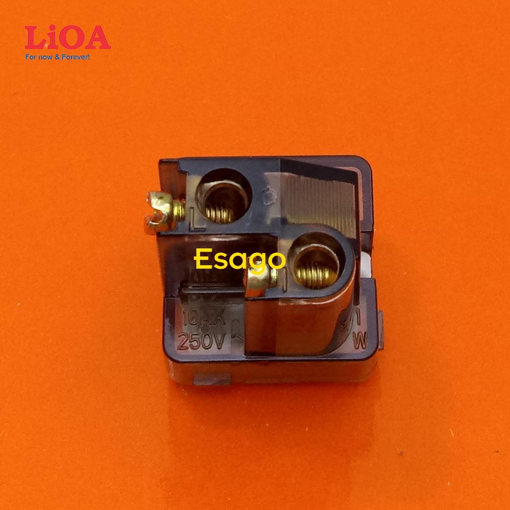 [HCM]Hạt công tắc LiOA gắn mặt lỗ vuông 1 chiều 10A (2200W)