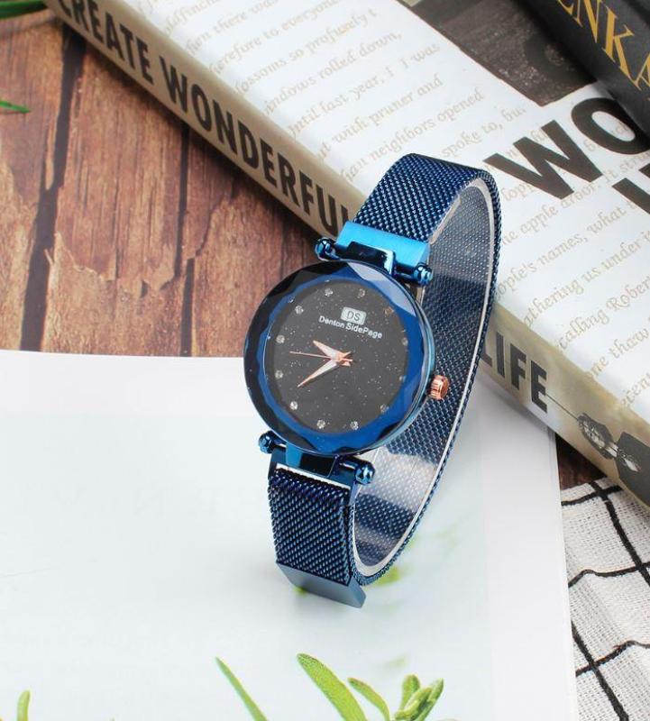 Nơi bán ( Mua Đi, Chờ gì? - Chát Với Shop để nhân quà)Đồng hồ thời trang nữ màu vàng sang chảnh, dây nam châm tự điều chỉnh vừa size tay