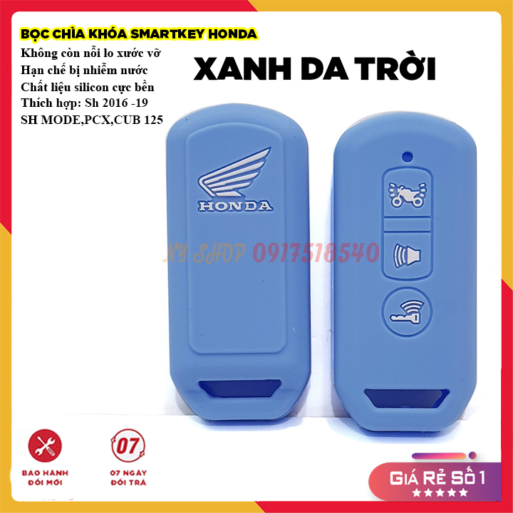 BỌC (BAO) SILICON CHO CHÌA SMARTKEY SH 2016- SH2020 - 2021, SH MODE,PCX