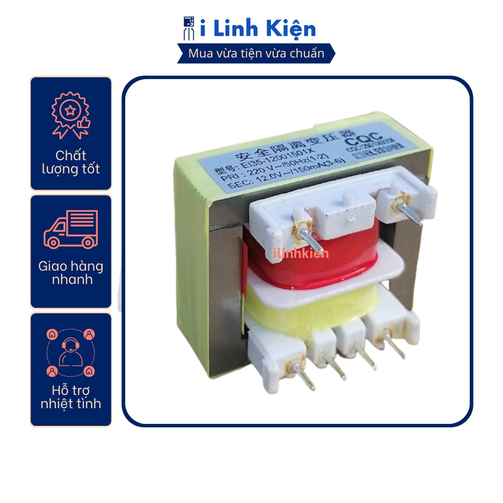 Biến áp nguồn hàn mạch 12v 150ma