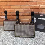 Loa Nghe Nhạc Karaoke Siêu Hay - Loa Bluetooth Karaoke Qixi SK 2036 Chất Âm Thanh Siêu Đỉnh, Âm Thanh Vòm 360 - Bass Uy Lực, Kiểu Dáng Vintage Kèm 2 mic Hát Chính Hãng Pin Trâu, kết nối bluetooth 5.0 - Kalpen
