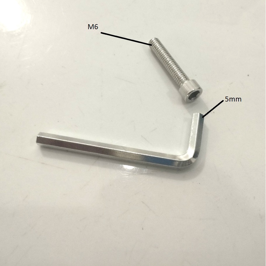 Tool lục giác 5mm dùng mở ốc M6