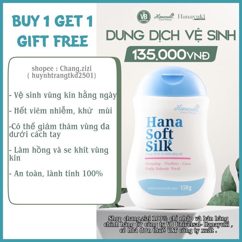 Dung Dịch VệSinh Hana Soft Silk
