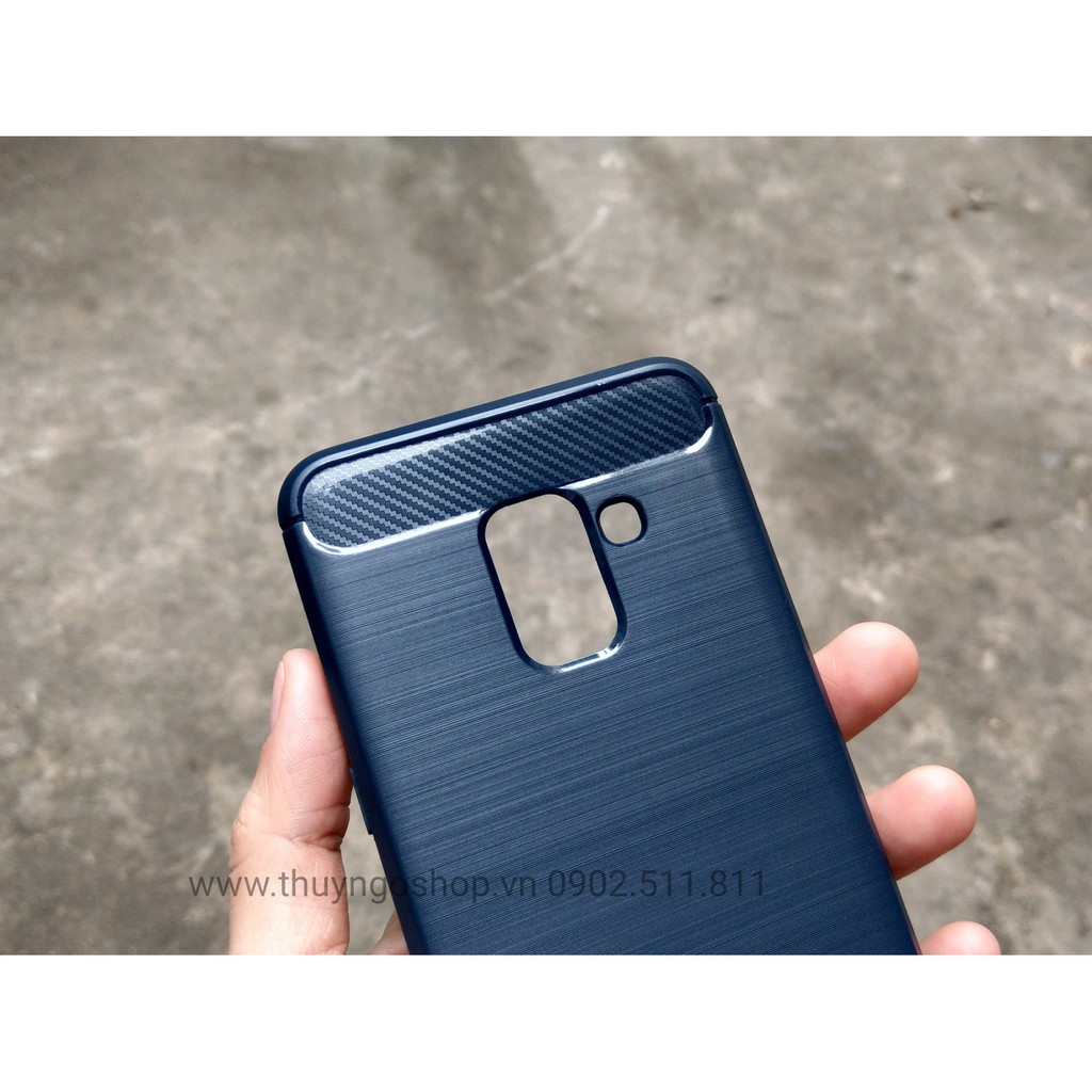 [HCM]Samsung A8/A8+ (2018) - Ốp dẻo chống shock carbon