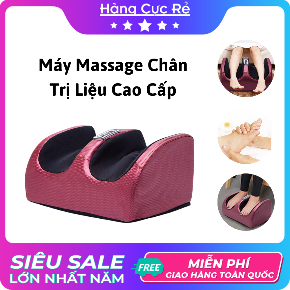 Máy massage chân bấm huyệt tự động, trị liệu giãn tĩnh mạch, mát xa lưu thông máu cao cấp - Shop Hàng Cực Rẻ