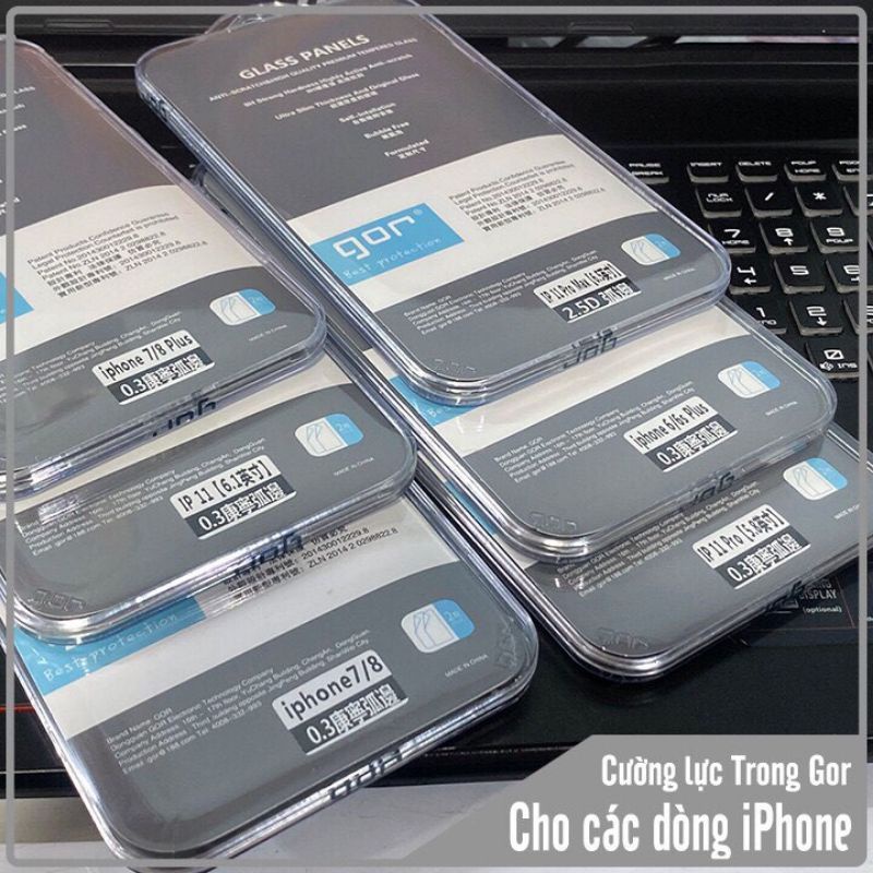 Bộ 2 kính cường lực GOR cho iPhone 13 pro max/11/ 11 Pro/ 11Pro Max 12 pro max 12/12 pro - chính hãng(2 miếng mặt trước)