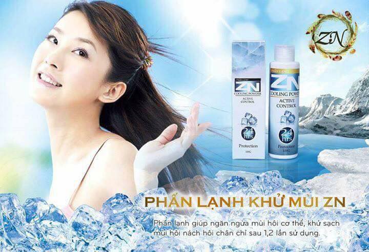 Phấn Lạnh ZN khử mùi cơ thể 100g