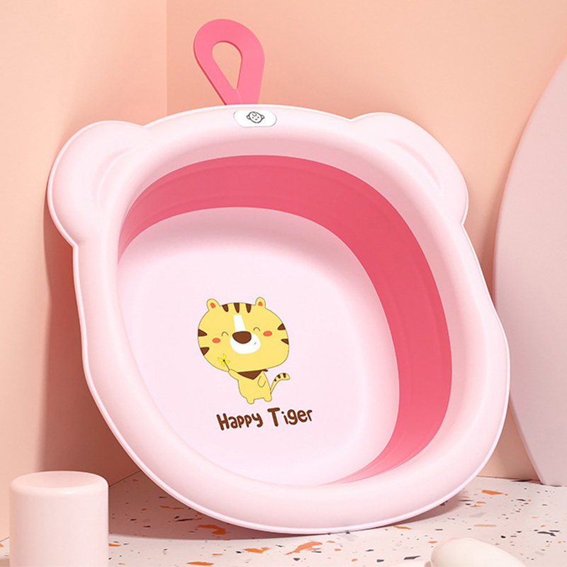 Chậu rửa mặt gấp gọn Happy Tiger