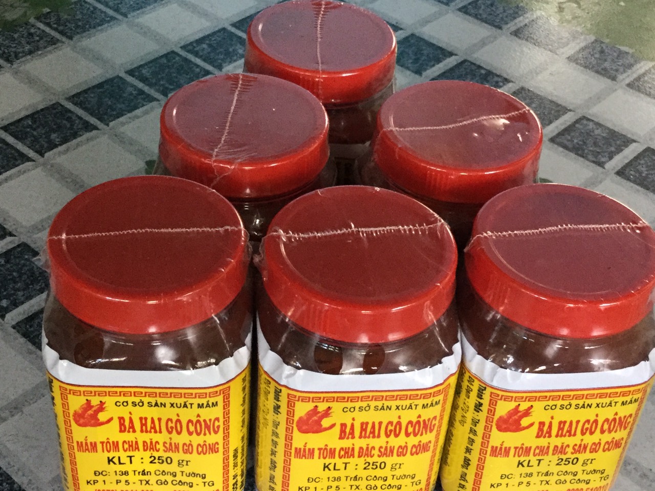 Bộ 2 Hủ Mắm Tôm Chà Bà Hai Gò Công (250g)