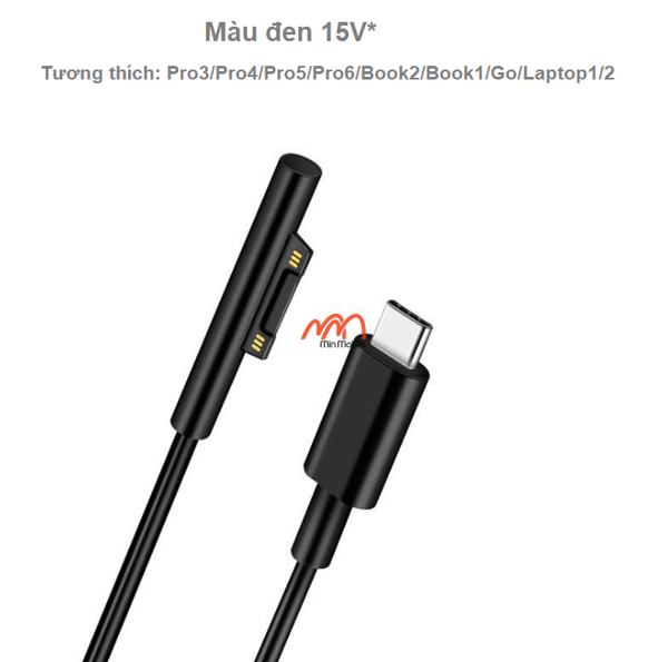 Cáp sạc type-C to Surface Pro 3/4/5/6