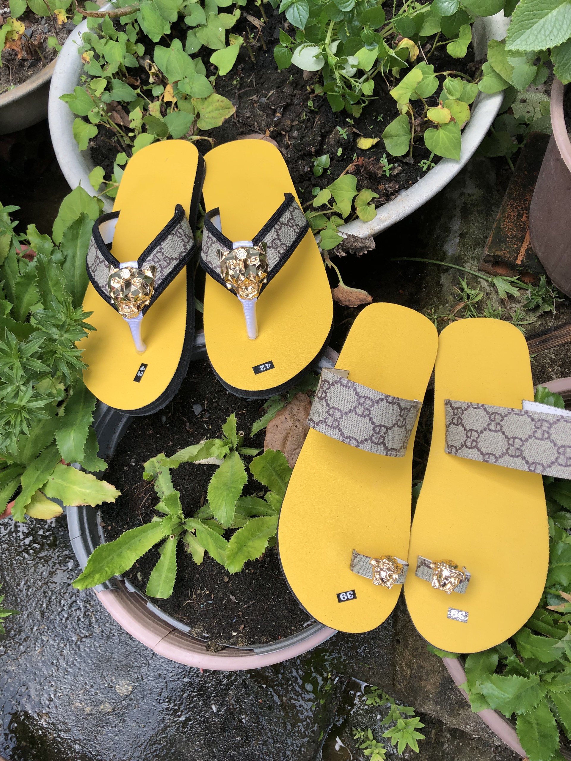 Combo dép sandal cặp đôi nam nữ xỏ ngón vang