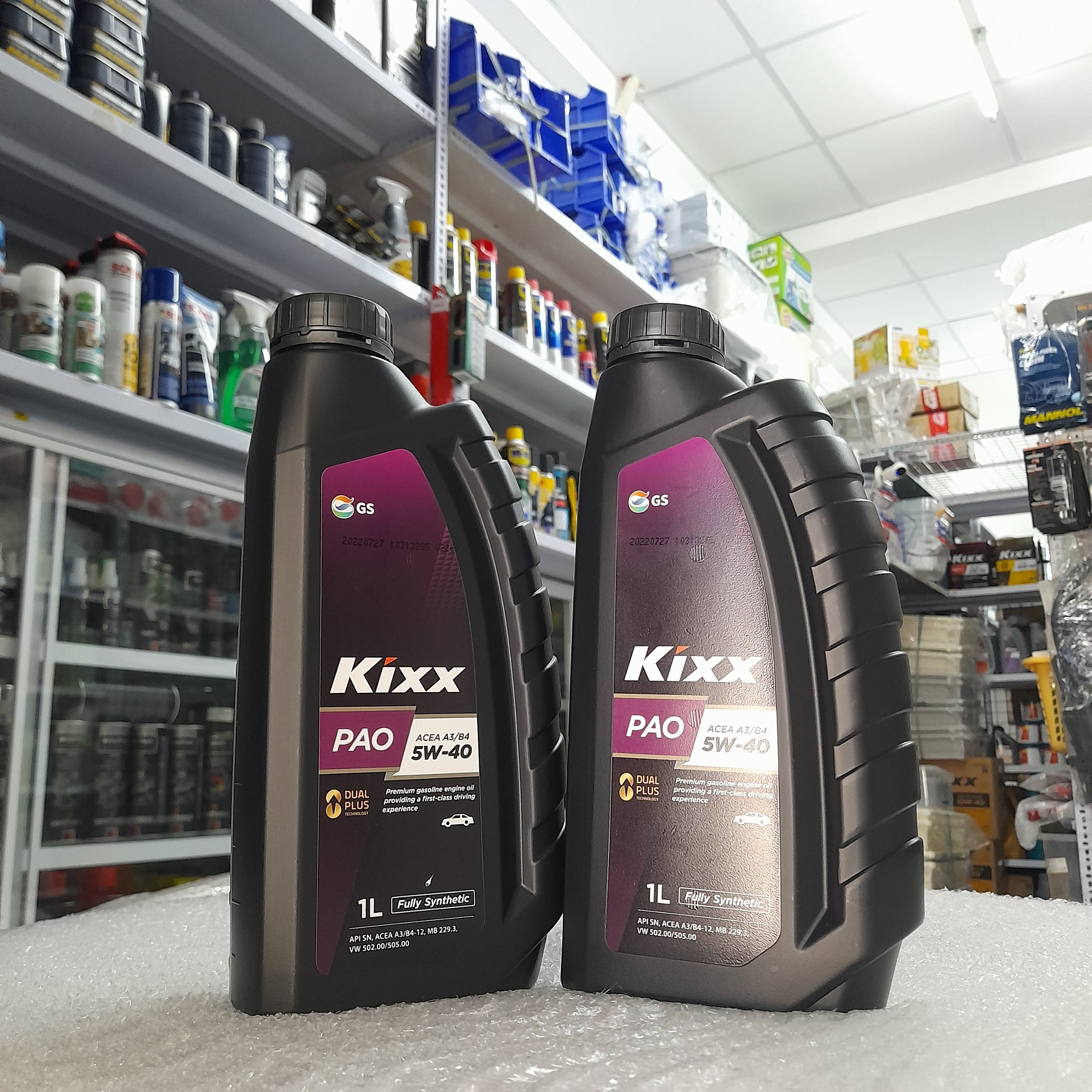 Dầu nhớt cao cấp kixx pao a3/b4 5w30 - 5w40 fully synthetic 1 lít nhập khẩu hàn quốc | hibuddy