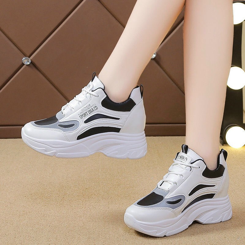 [  ẢNH THẬT ] Giày thể thao nữ độn đế 6 cm siêu cao Andco