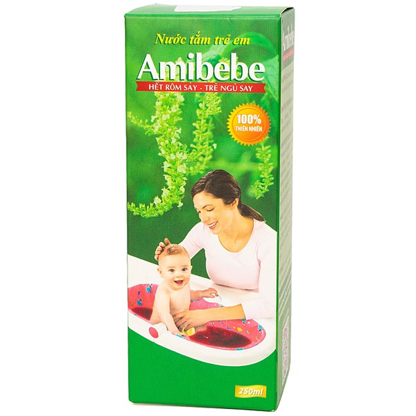 [Hàng chính hãng] Tắm bé thảo dược Amibebe