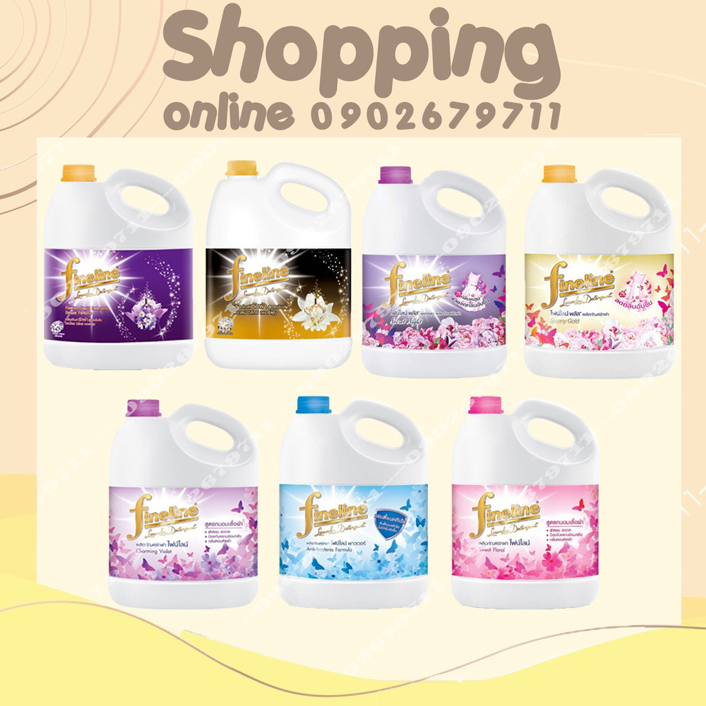 Nước giặt xả Fineline Thái Lan 3000ml
