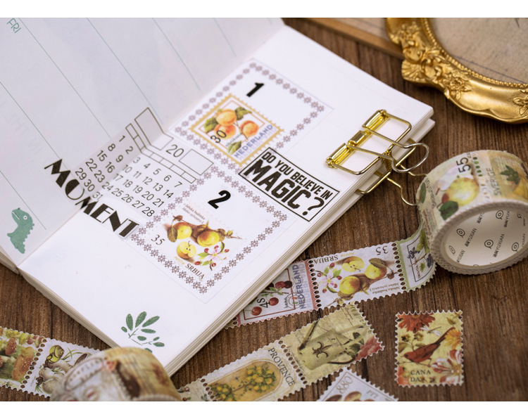 Die-cut tape - Băng keo sticker tem cổ điển