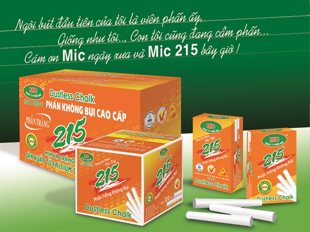Combo 5 hộp Phấn màu/phấn trắng không bụi Mic ( 10 viên 1 hộp )