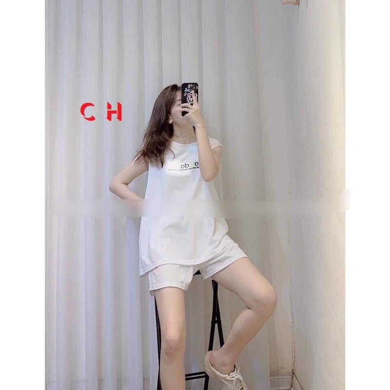 Áo tanktop ba lỗ chữ ngang AD