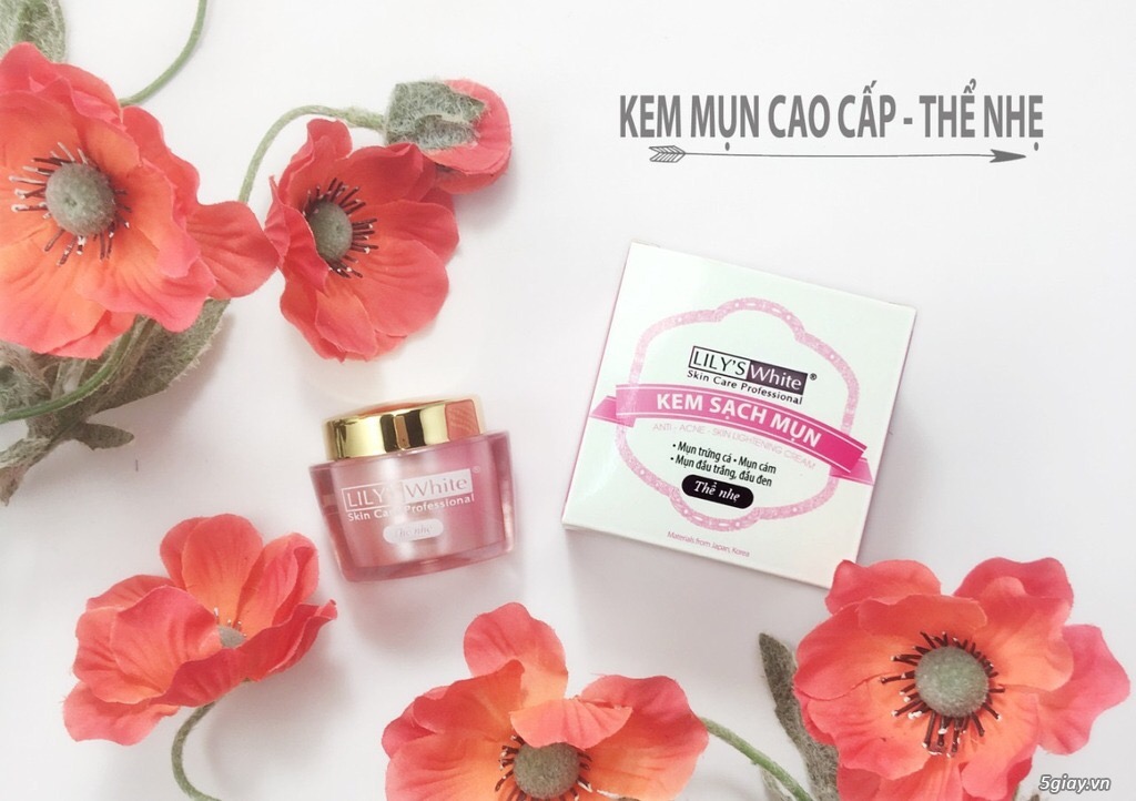 Kem sạch mụn lily’s white thể nhẹ