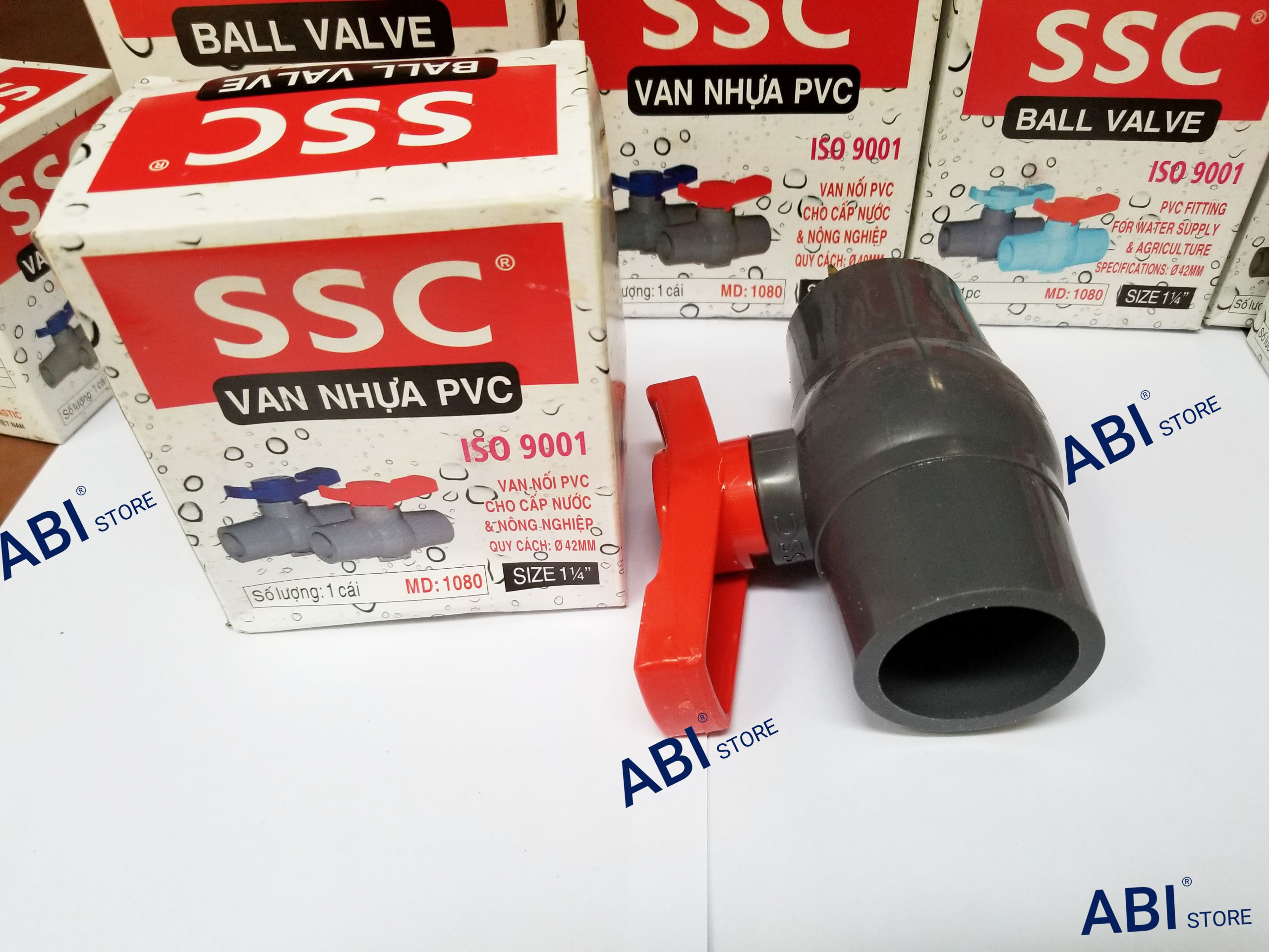 Van nhựa ssc van khóa nước nhựa phi 34 . van khóa pvc phi 42
