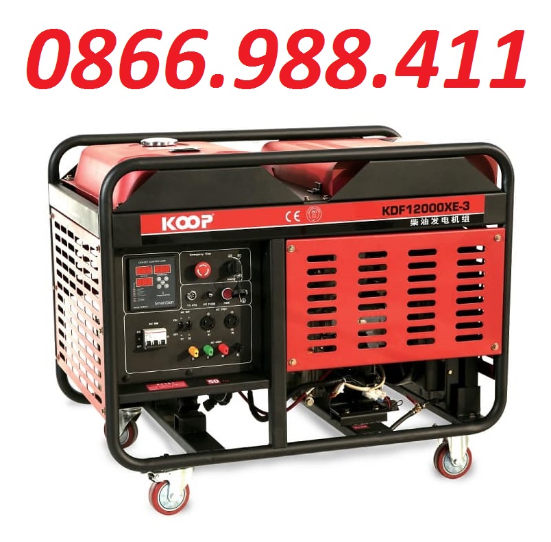 Máy phát điện chạy dầu 10kw koop kdf12000xe-3 3 pha