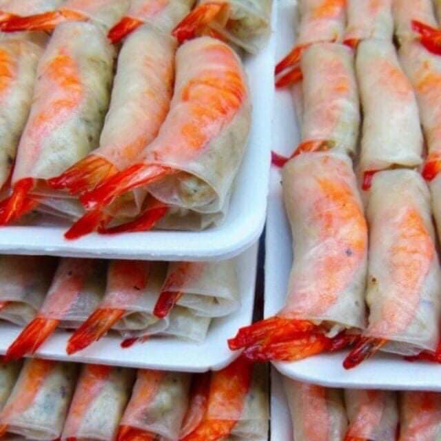 Chả ram tôm đất Bình Định cỡ lớn (20 vỉ - 10kg)