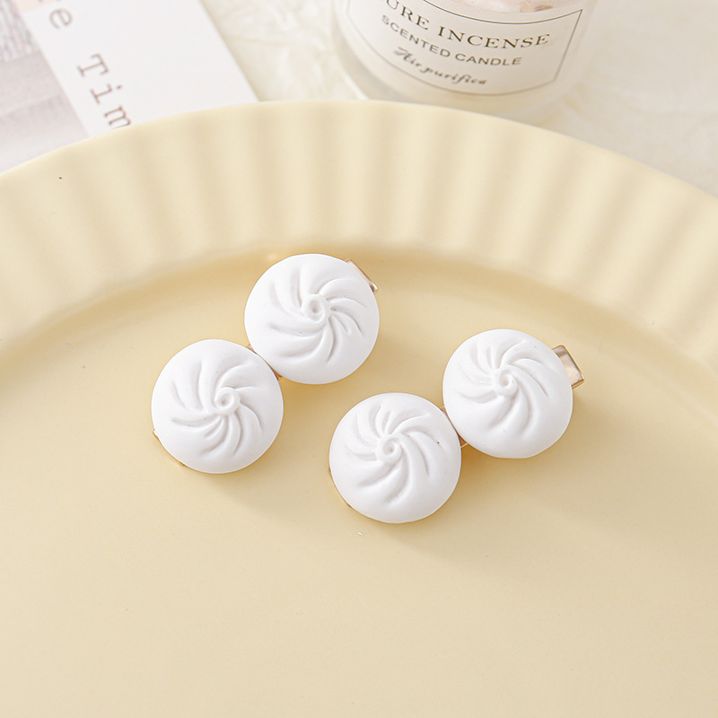Kẹp tóc nữ hình bánh bao độc lạ lila ktbao041