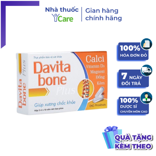 DAVITA BONE PLUS-SẢN PHẨM BỔ SUNG CALCI VÀ KHOÁNG CHẤT CHO CƠ THỂ - ICARE