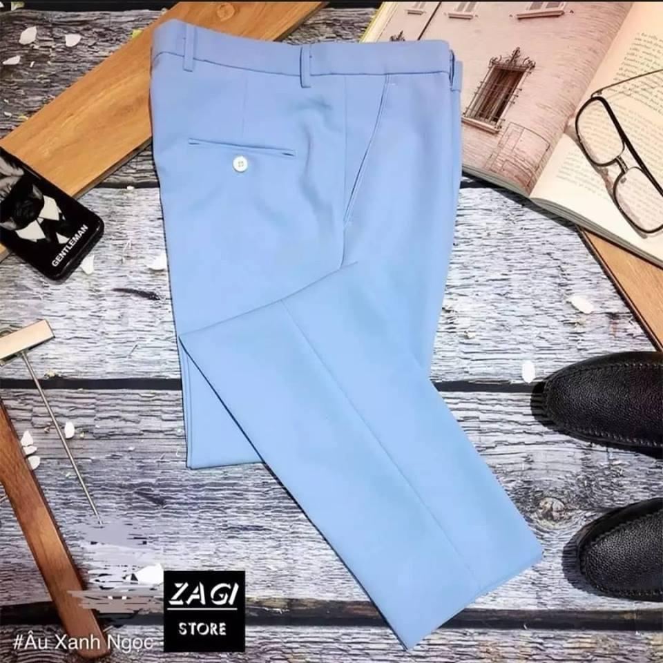(VẢI XUẤT DƯ) QUẦN ÂU NAM HÀN QUỐC HOT 2019 (Xanh Ngọc Tươi Trẻ)