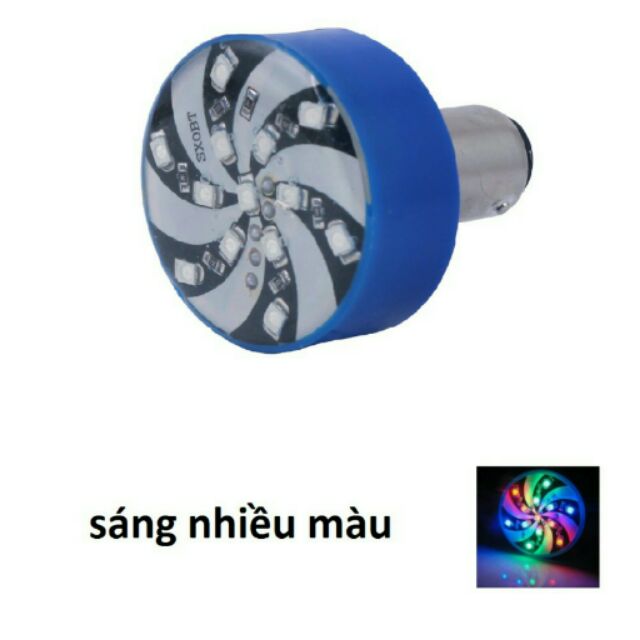 ĐÈN HẬU 7 MÀU XE MÁY