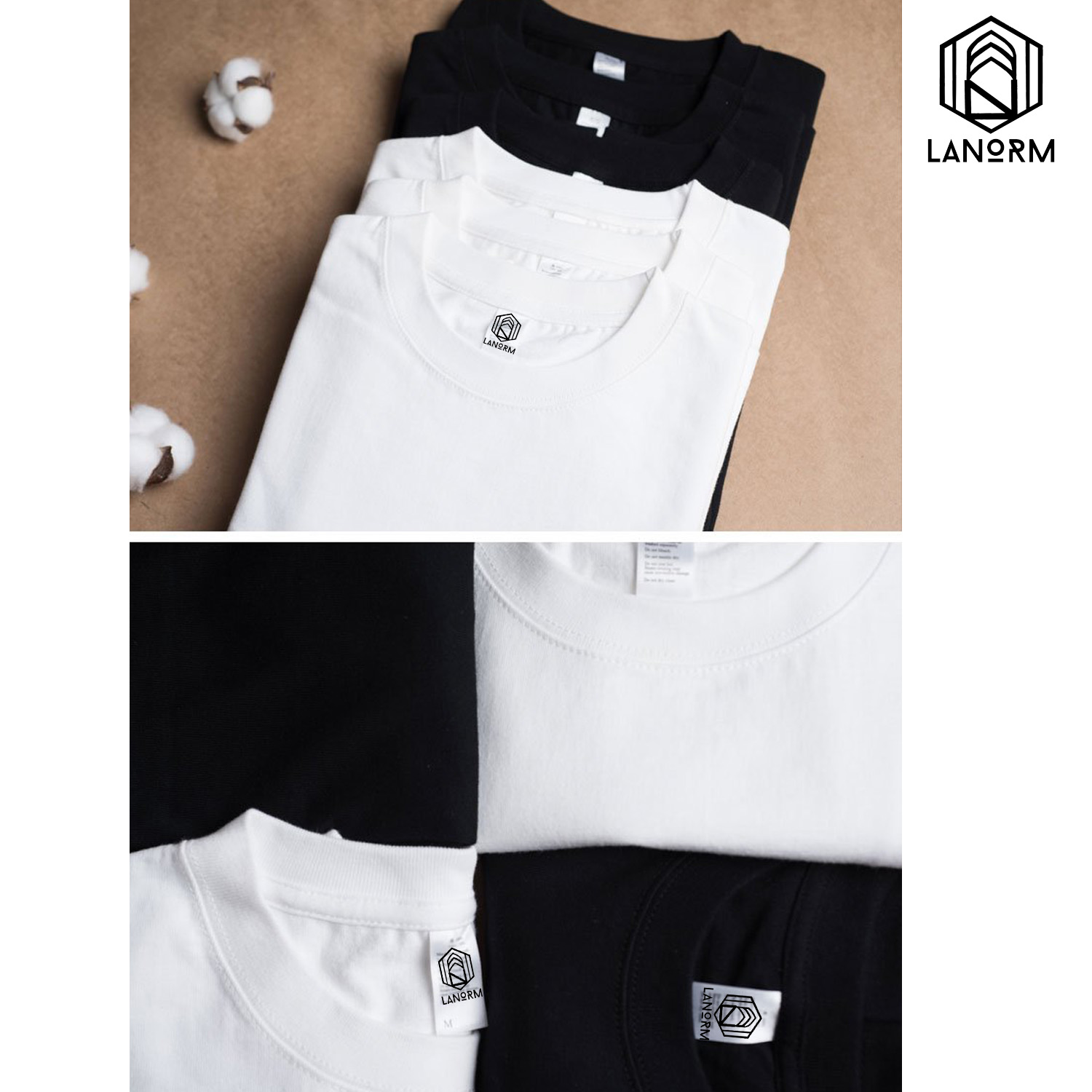 [SIÊU SALE SINH NHẬT] Áo thun NAM NỮ  Unisex  LANORM Basic Tee phông oversize