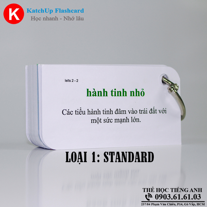 Bộ Flashcard Tiếng Anh IELTS B – 3 loại giấy