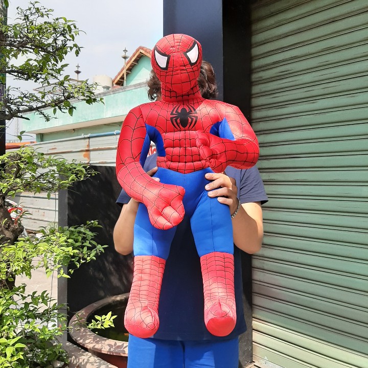Superman Spider-Man Stuffed Toy 75cm High Quality – Super Big, Super Soft Spider-Man Teddy Bear – a Gift That Will Make Your Baby Love It from the Very First Glance