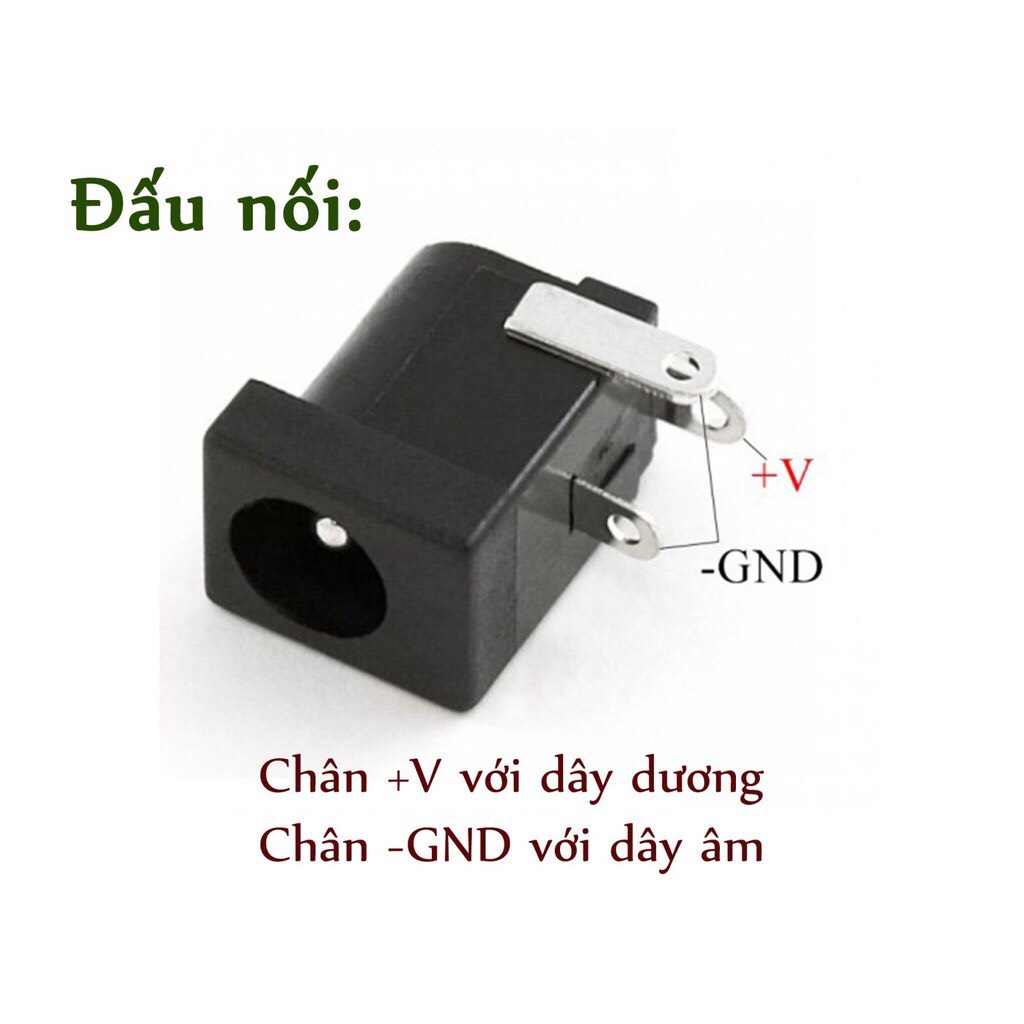 Chân jack sạc DC cái 5.5*2.1 DC005