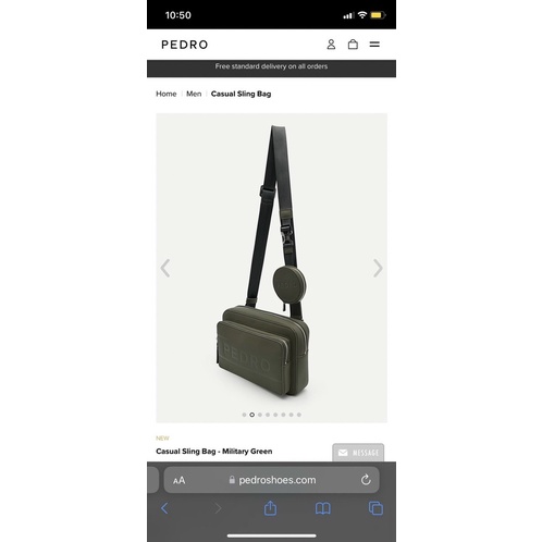 Túi nam Pedro da đẹp xịn mẫu Hot