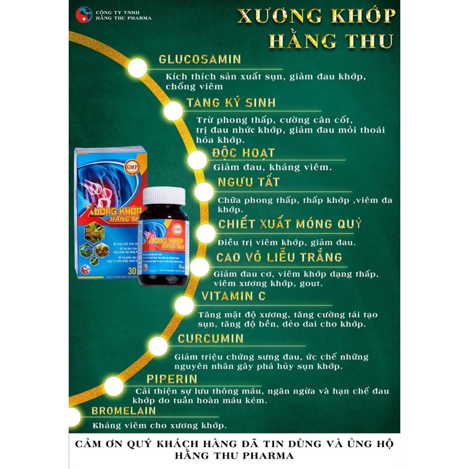 Xương khớp Hằng Thu [Có tem phiếu bảo hành chính hãng]