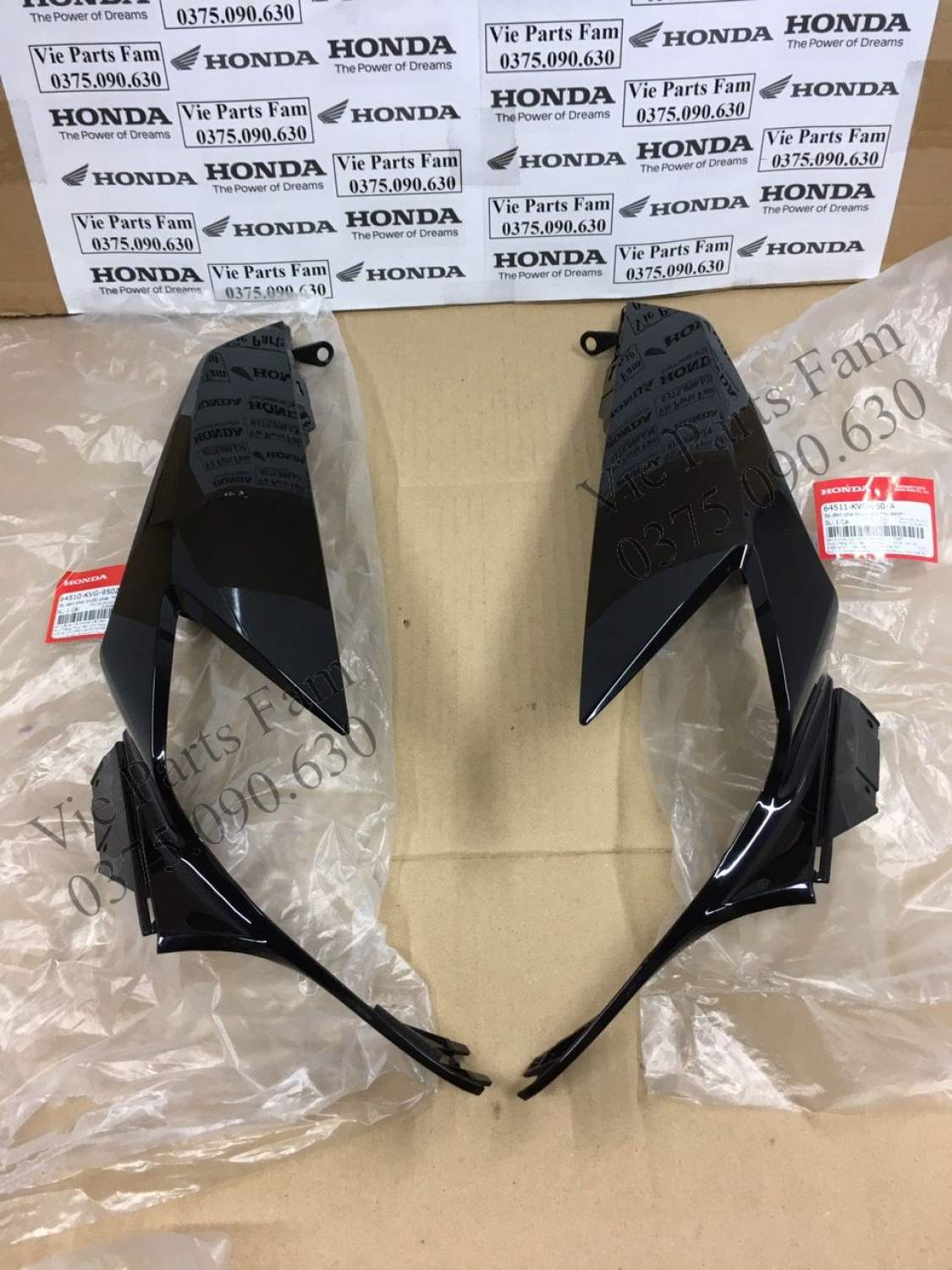 Ốp mặt nạ trái - phải ab 110 đời đầu/ air blade 2007-2008-2009-2010 nhiều màu, hàng din honda mới 100%