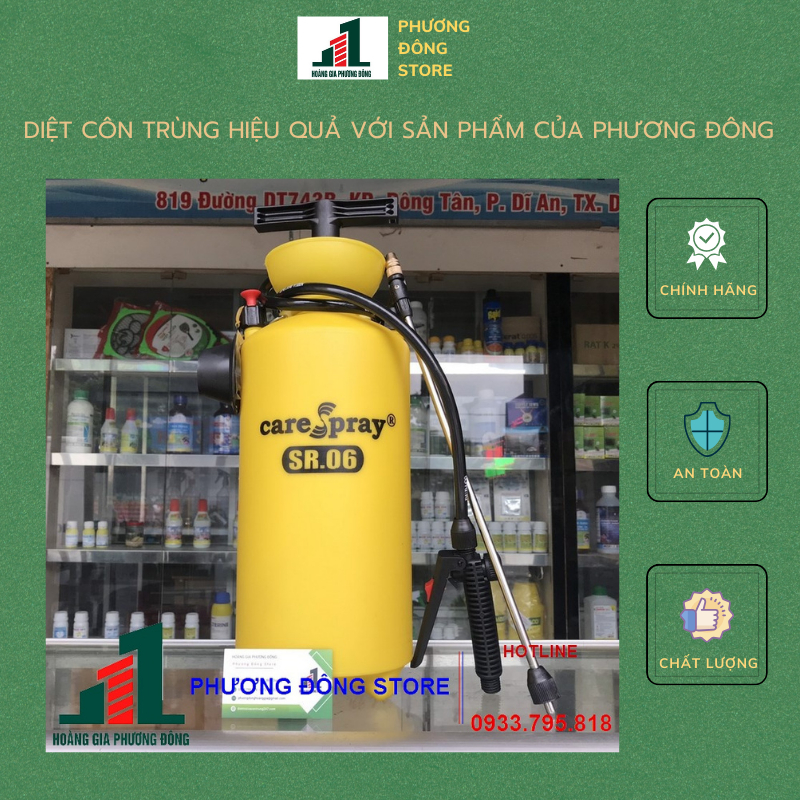 Bình tưới cây, phun thuốc dung tích 6 lít (DUDACO SR.06)