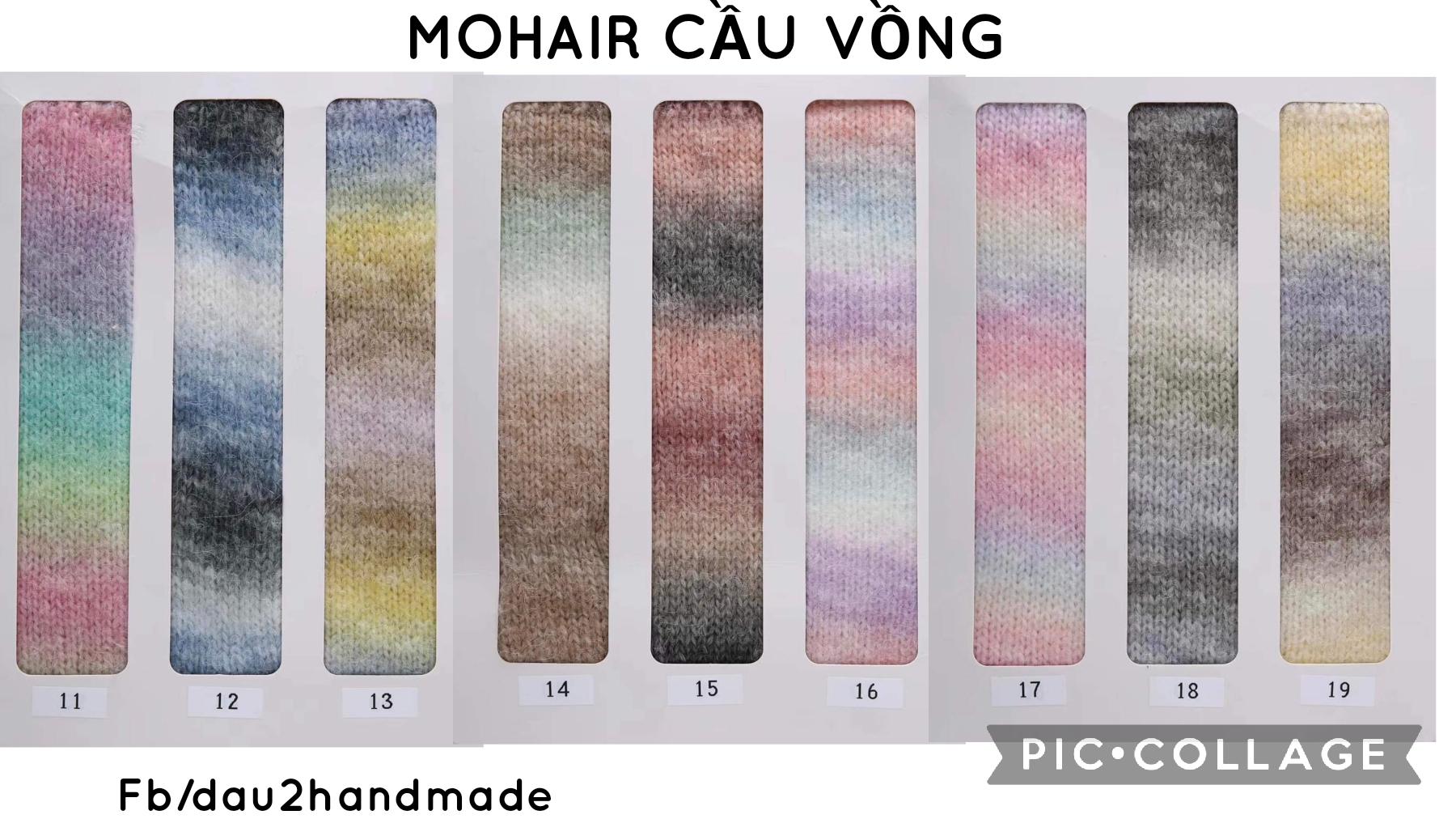 Len mohair loang sợi nhỏ