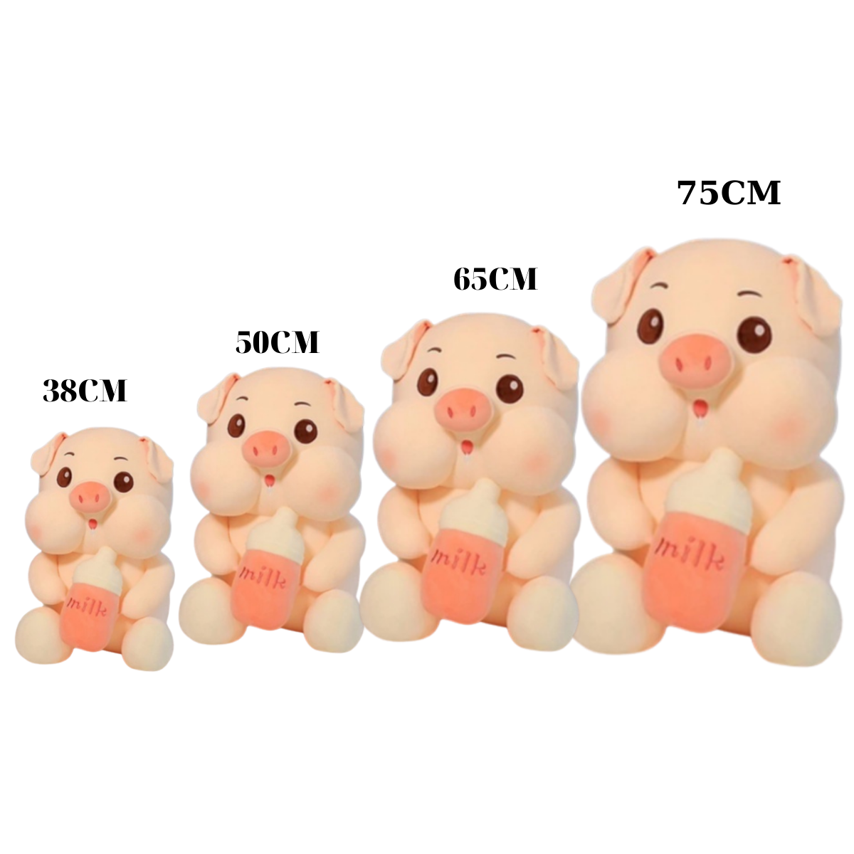 [FREESHIP+QUÀ] Gấu bông Heo Ôm bình sữa cute khổng lồ