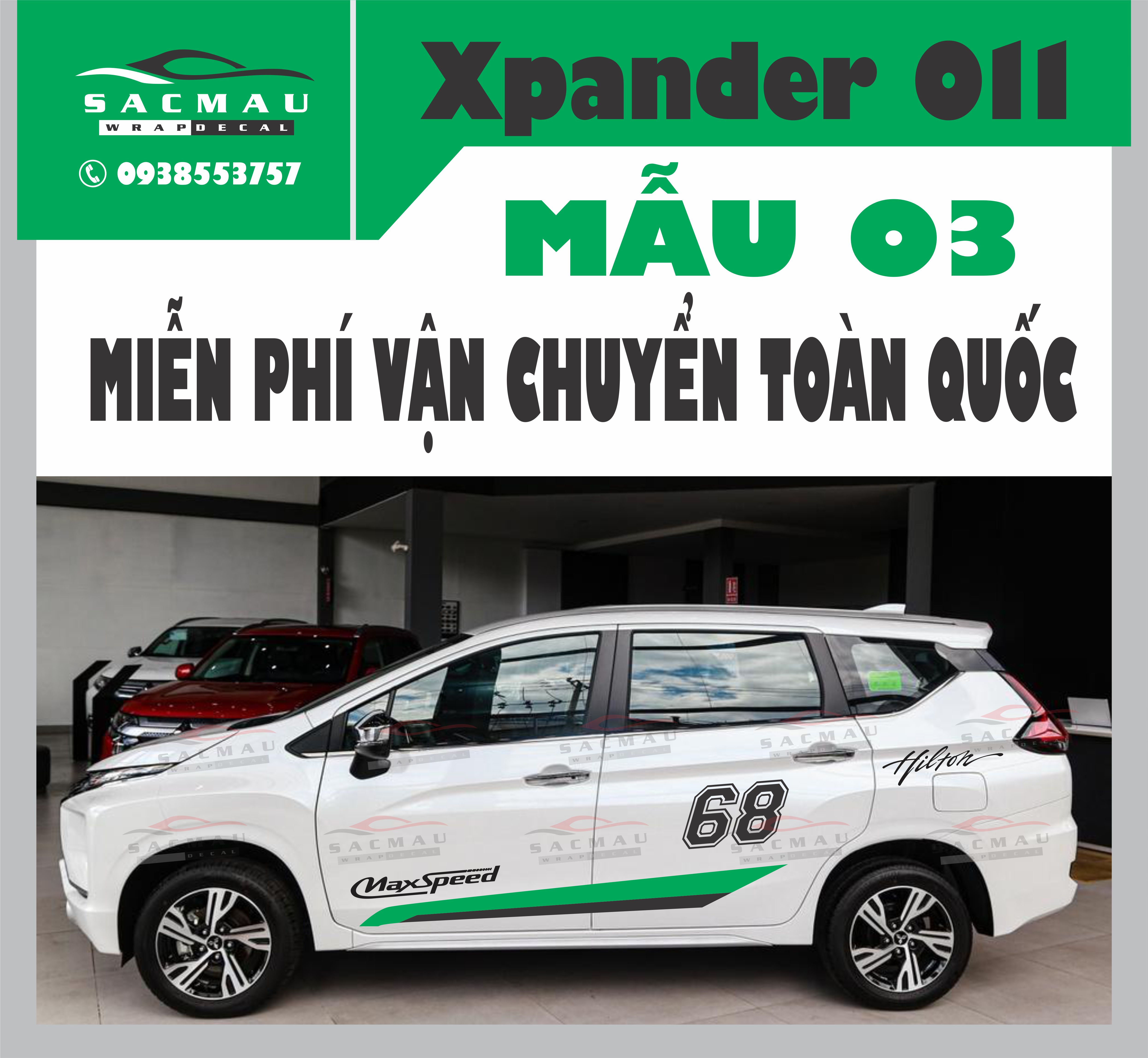 Tem dán ô tô xpander