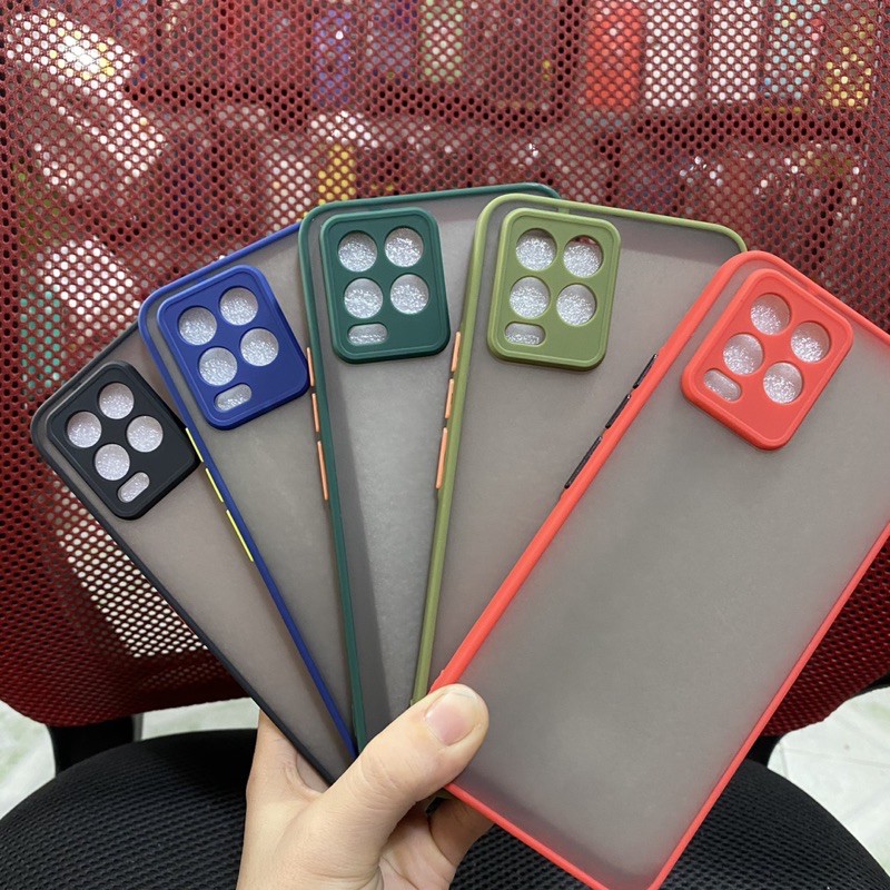 Ốp lưng oppo Realme 8 / Realme 8 pro dẻo viền màu lưng nhám chống vân tay bảo vệ camera