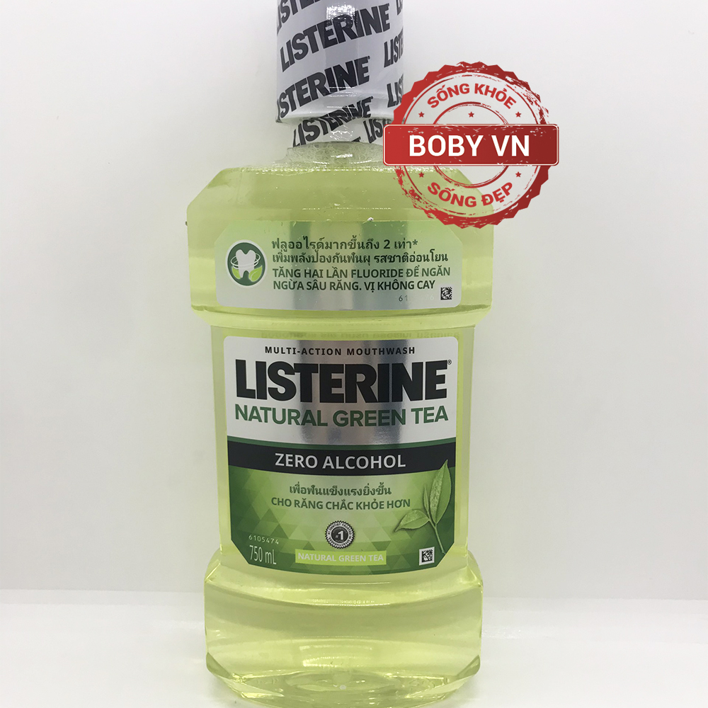 Nước súc miệng Listerine Trà Xanh 750ml